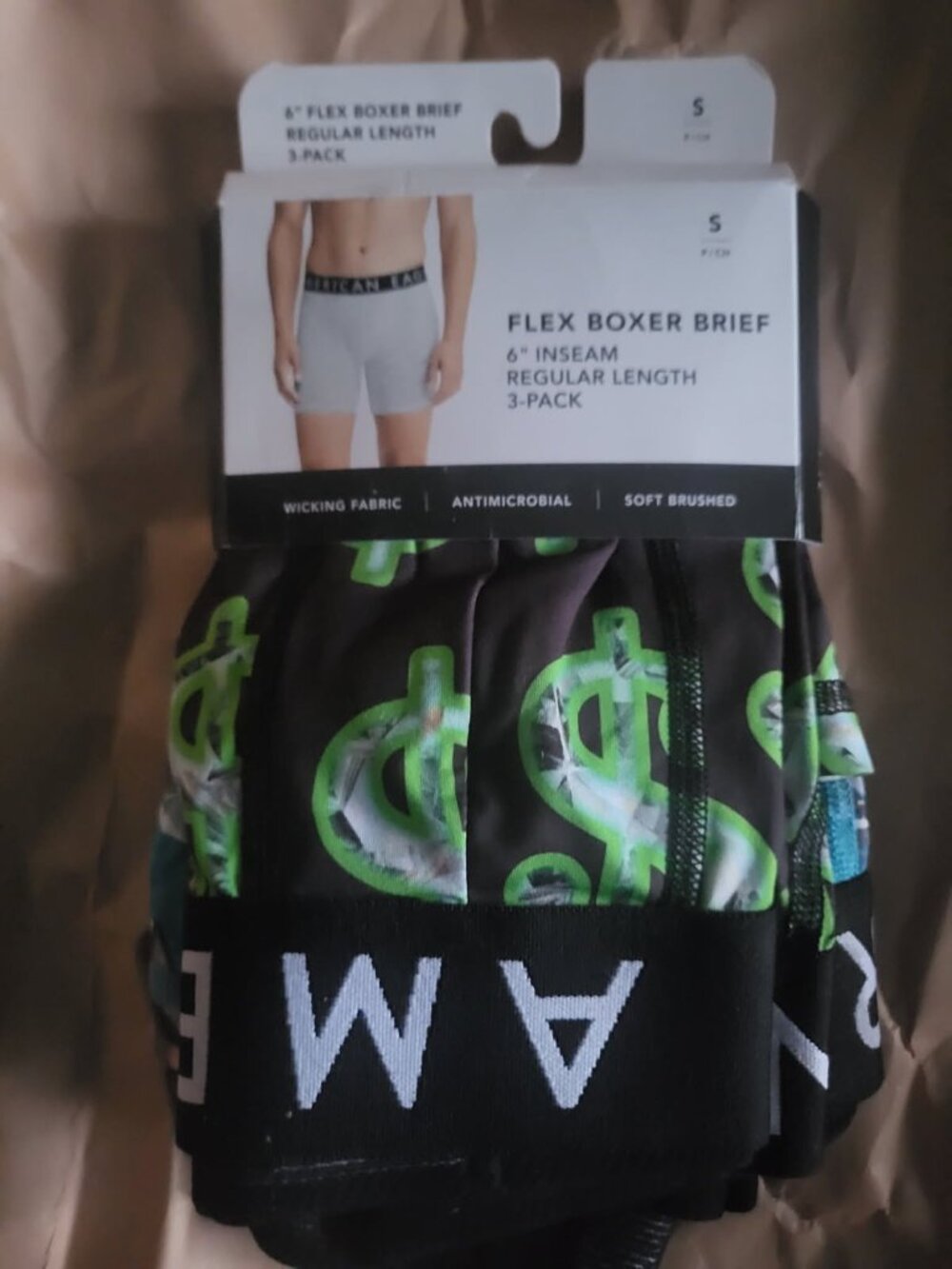 NEW AEO Men's 6" Flex Boxer Brief 3-Pack – Everyday Comfort & Performance S